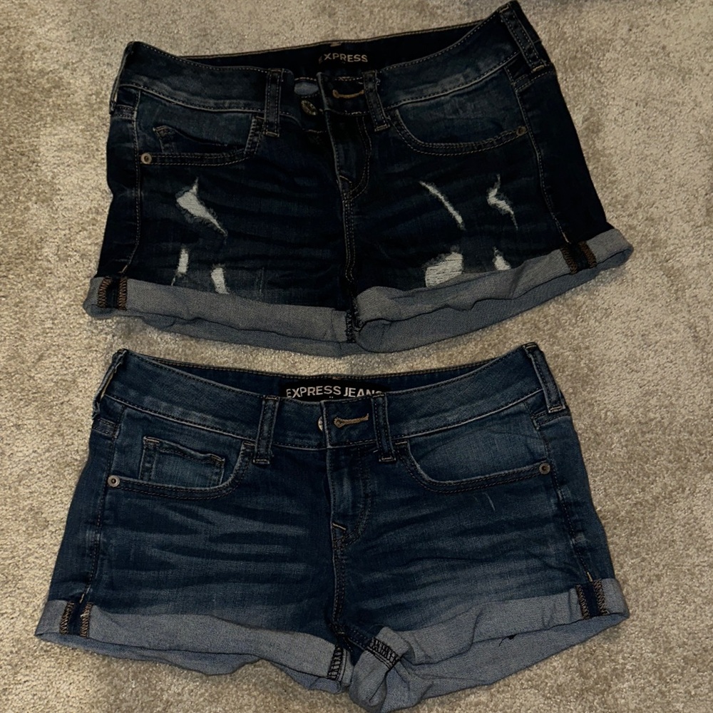 Express Jean shorts (size 00 bundle of 2)
